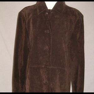 ANNE KLEIN SUEDE TRENCH COAT